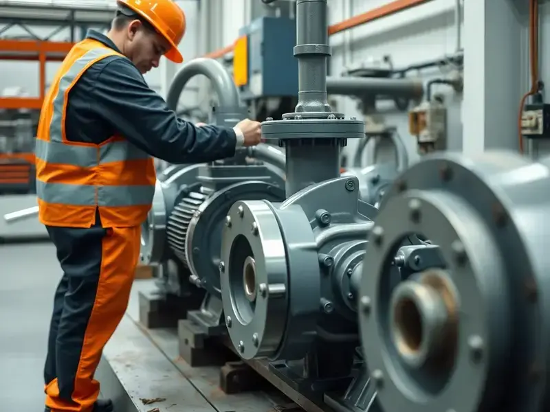 ポンプメンテナンス作業